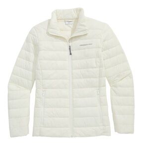Vineyard Vines Women's Off-White Puffer Jacket. Color is Marshmallow NWT size  L